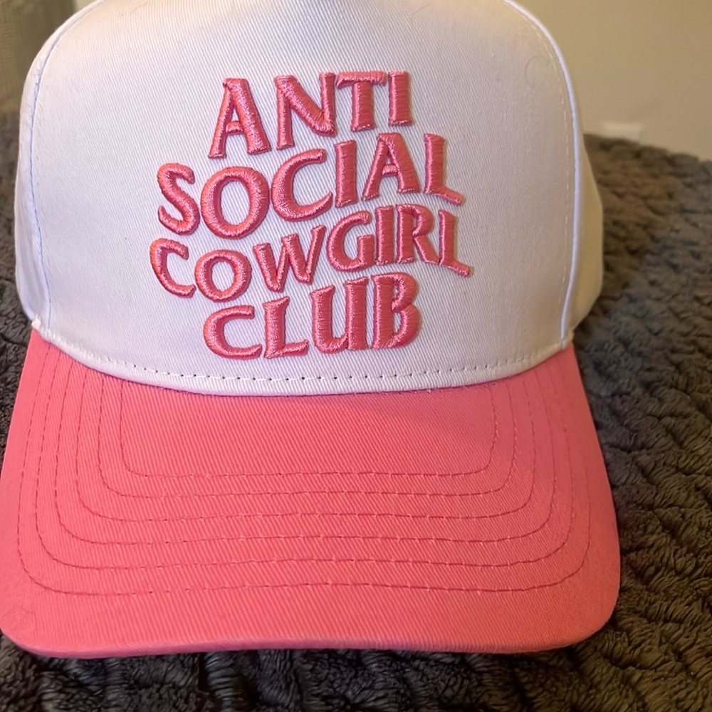 Antisocial cowgirl club. Fallon Taylor brand. Baseball hat